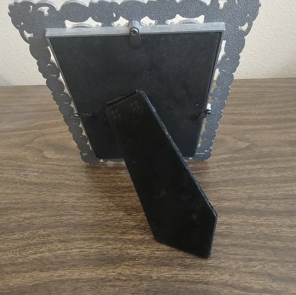 Rhinestone Dark Grey Metal Photo Frame - Picture 3 of 3